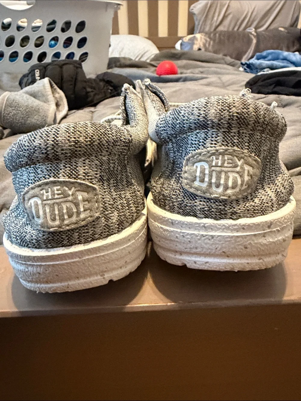 Hey Dude Kids Slip-On Loafers in Heather Gray